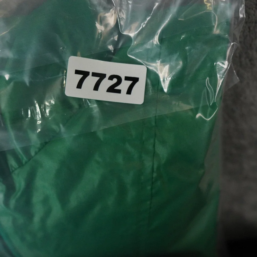 VTG‎ Izod Lacoste Anorak Mens Large Green Packable Windbreaker Hooded Jacket Y2K